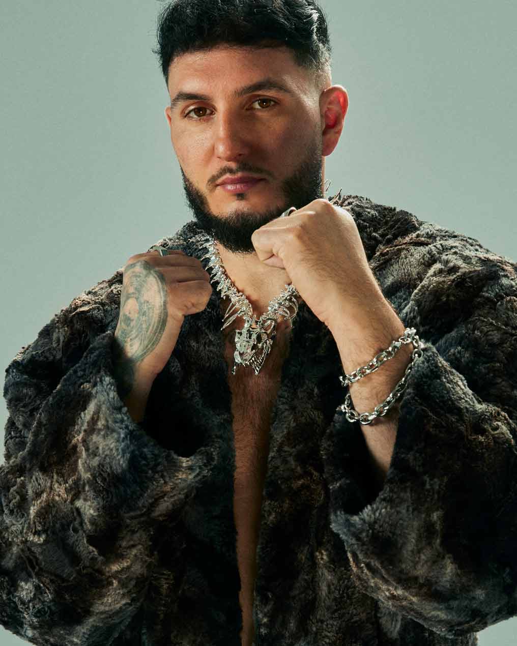 Omar Montes bossin Legend Ring & Live Once Ring for Neo2 Magazine