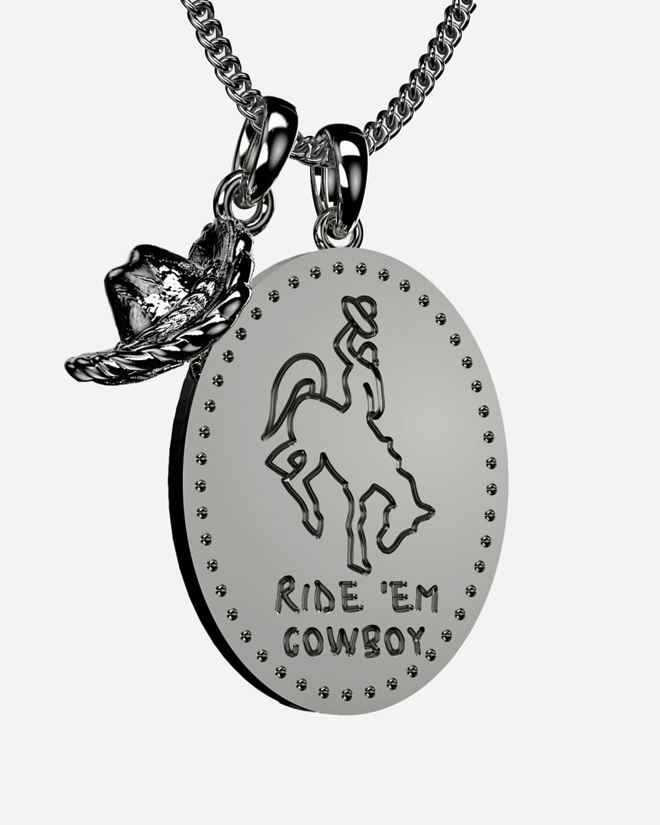 Cowboy Necklace Back