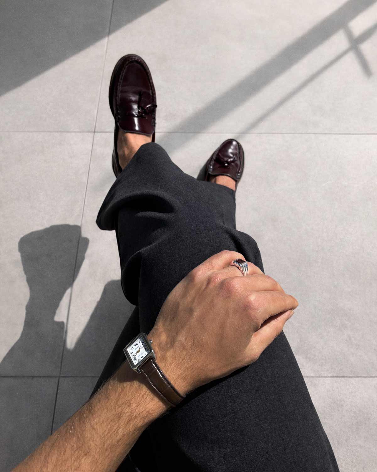 Tony's Ring Garnet Silver