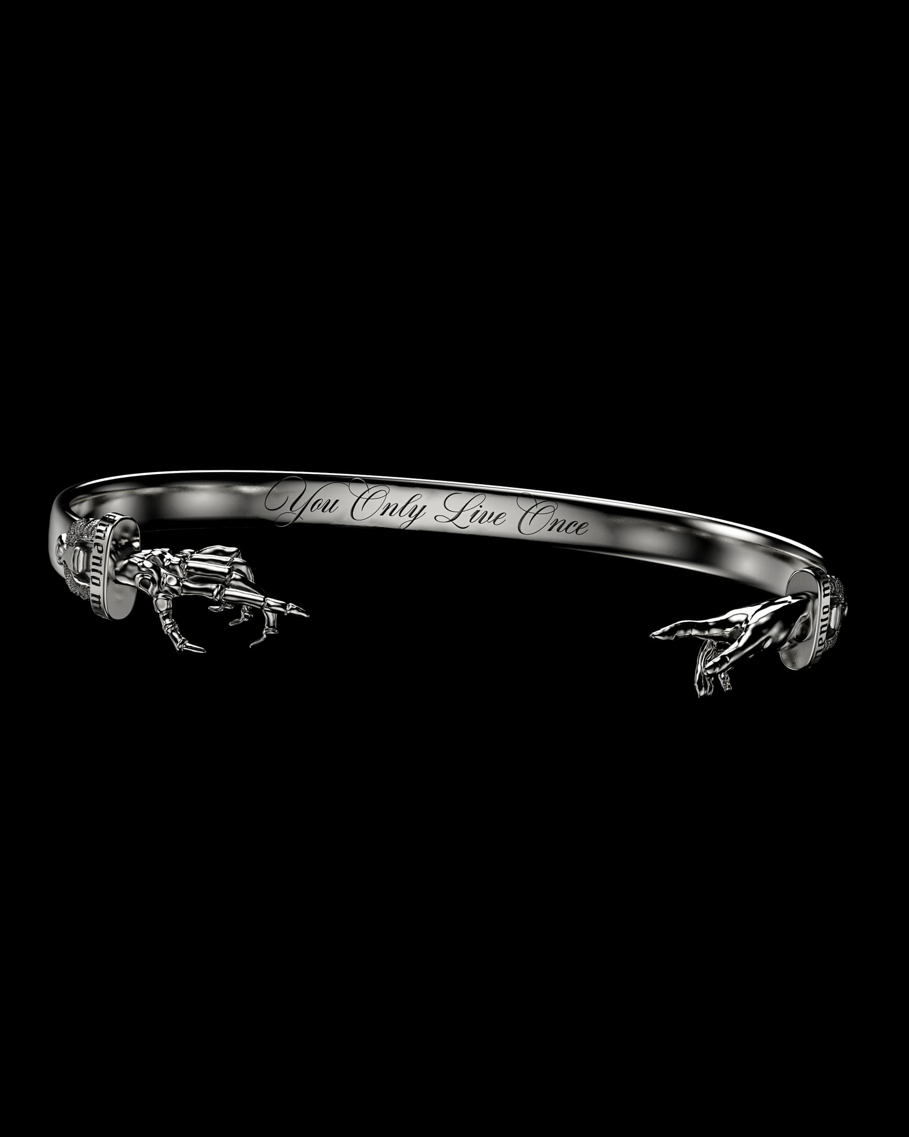 Live Once Bracelet Black