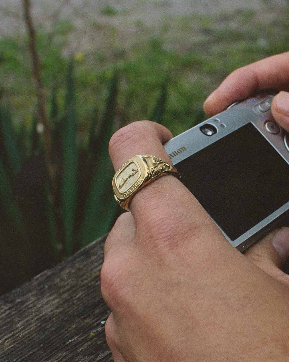 Memento Mori Gold Ring